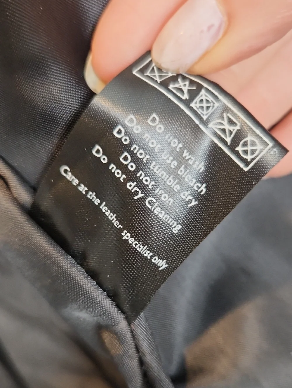 NWT‎ Tan & Brun Genuine Leather Moto Jacket In Black Size Large 40